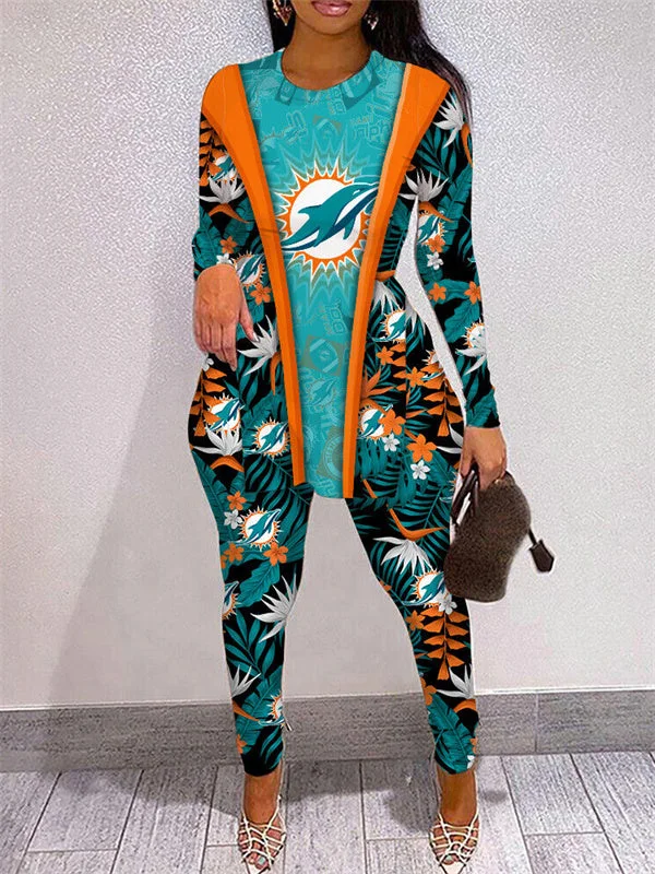 Miami Dolphins
Limited Edition High Slit Shirts And Leggings Two-Piece Suits