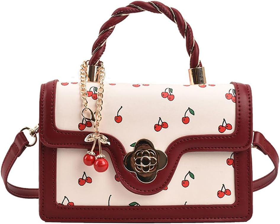 Women's Shoulder Bag Mcuvaec Small Cherry Purses For Women Y2k