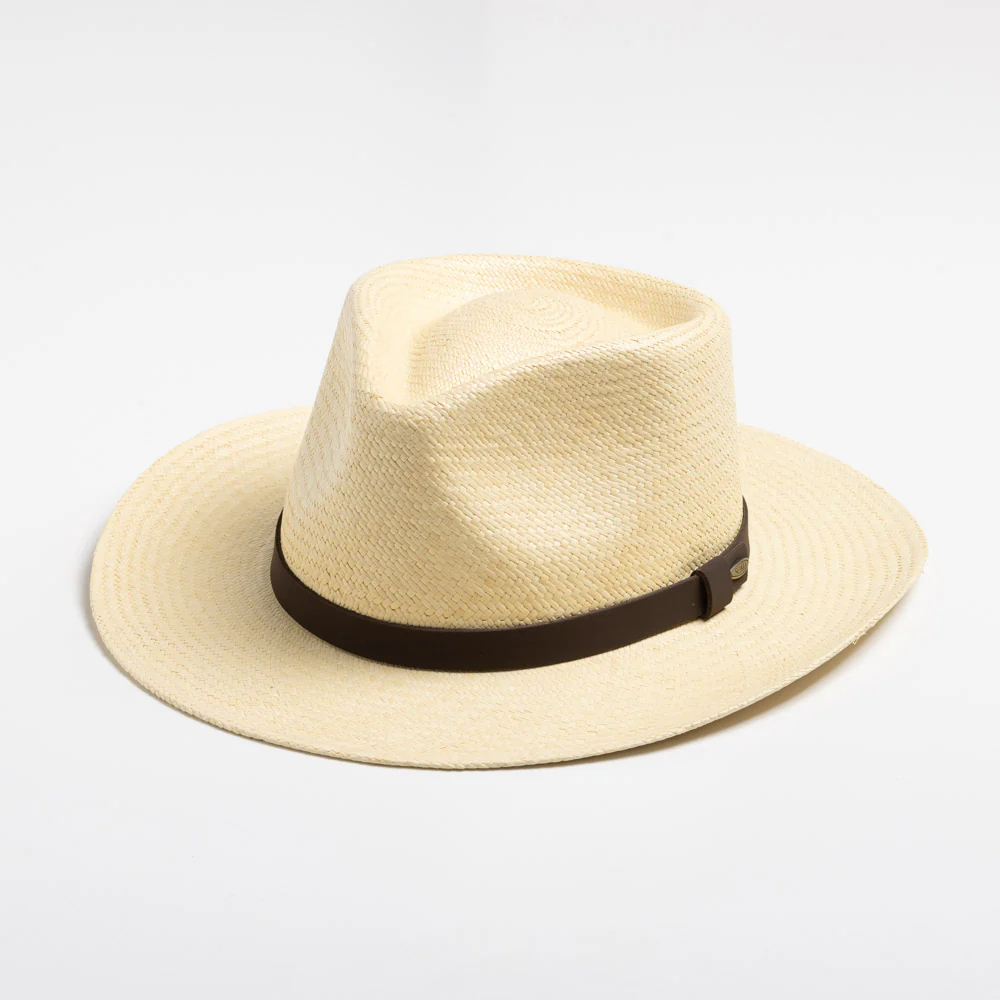Scala Albuquerque - Genuine Panama Straw Fedora Hat