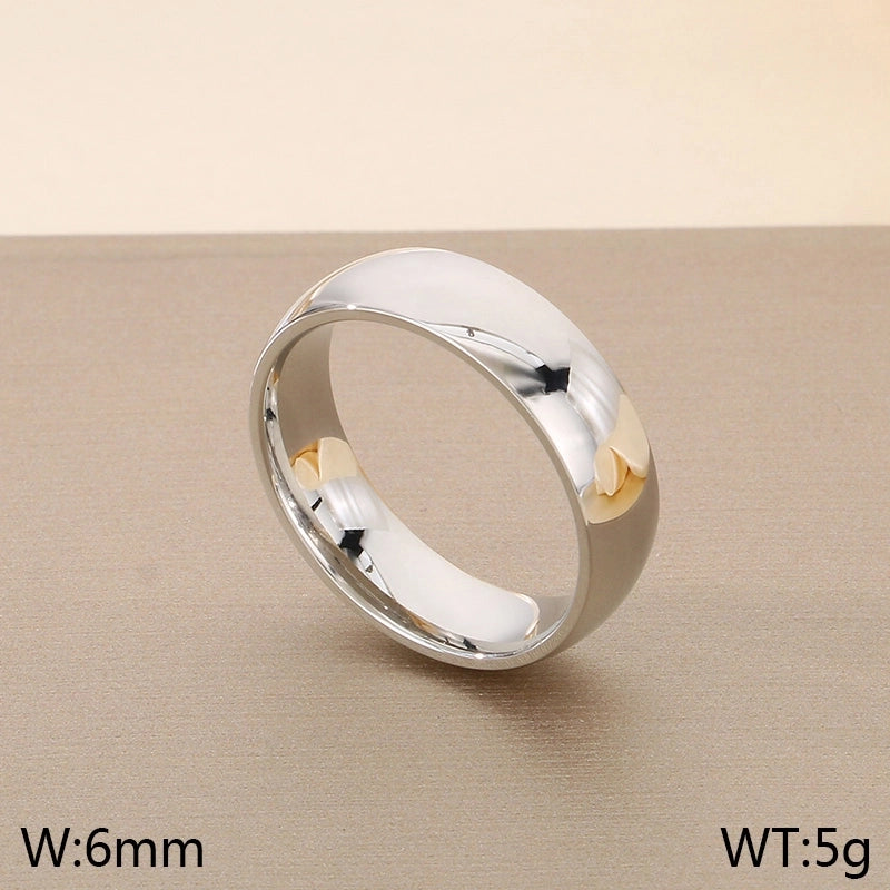 Vintage Style Geometric 304 Stainless Steel 18K Gold Plated Rings
