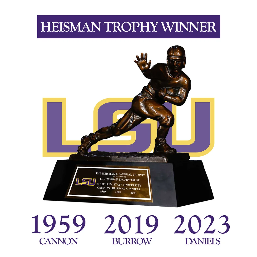 LSU 1959/2019/2023 NCAA Heisman Trophy