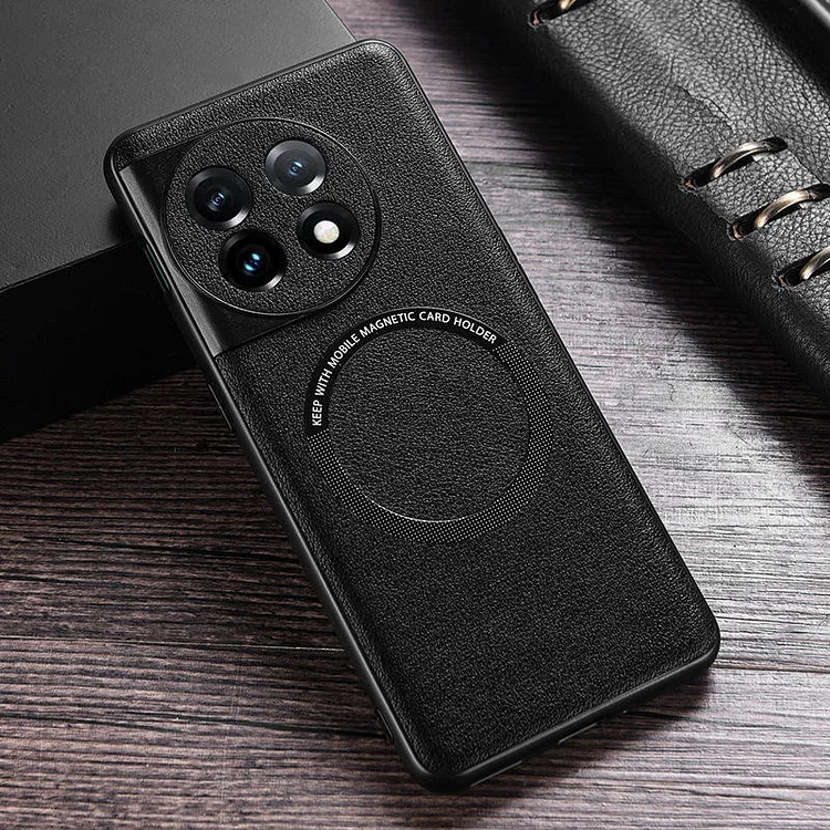 Oneplus Ring Quick Charge Leather Phone Case