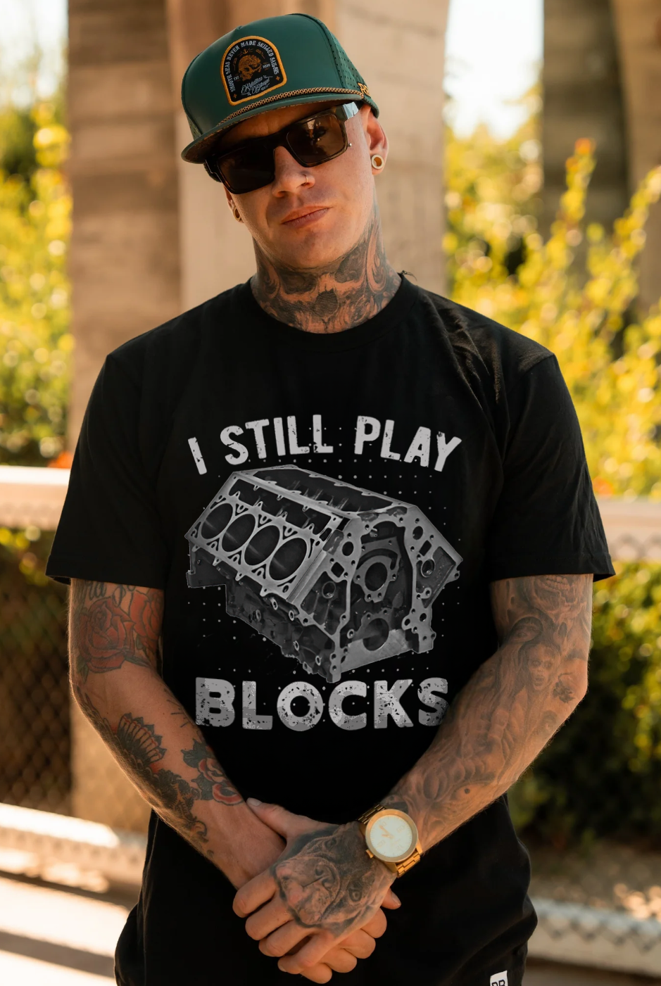 I Still Play Blocks Printed Men's T-shirt - Devcarry