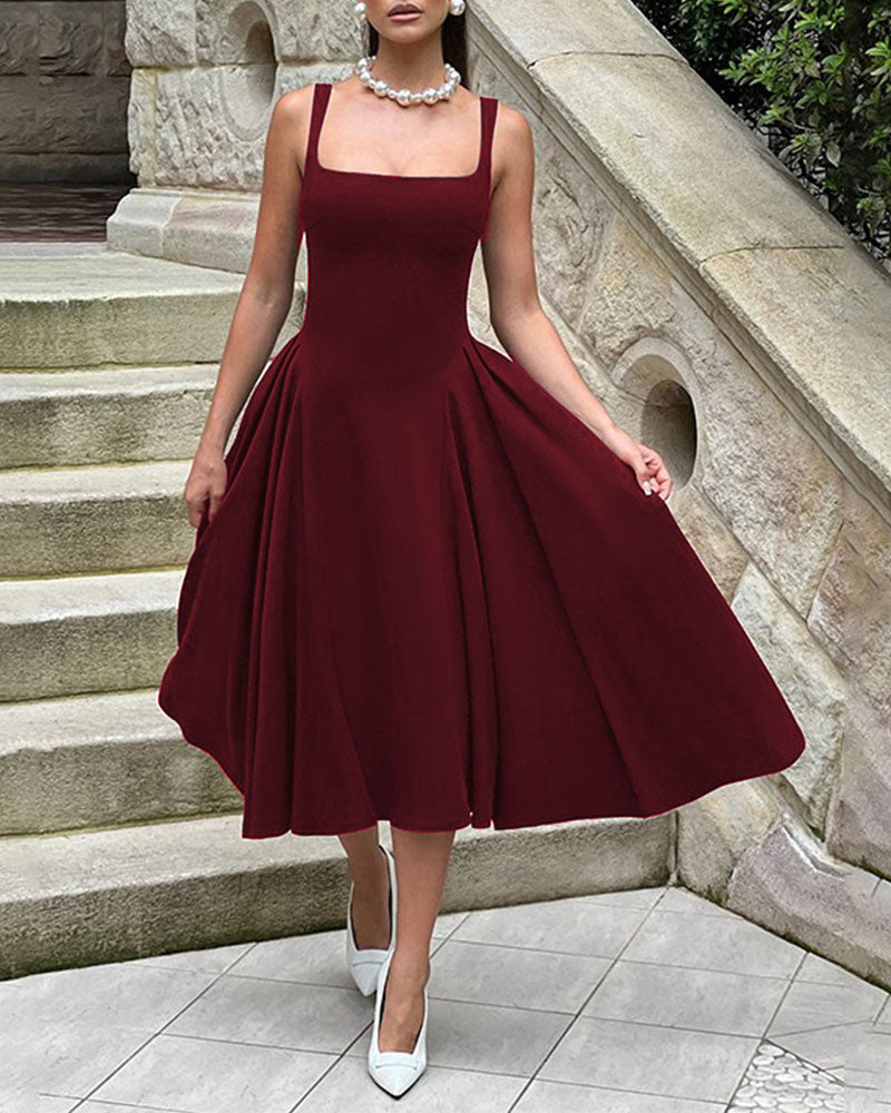 green emerald velvet dress Amazon.com: Memoriesea Women's Elegant Square Neck Swing A Line Wedding  Evening Party Midi Dress Apricot : Clothing, Shoes & Jewelry main image 1