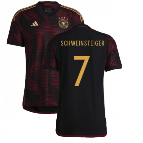Germany Bastian Schweinsteiger 7 Away Shirt Kit World Cup 2022