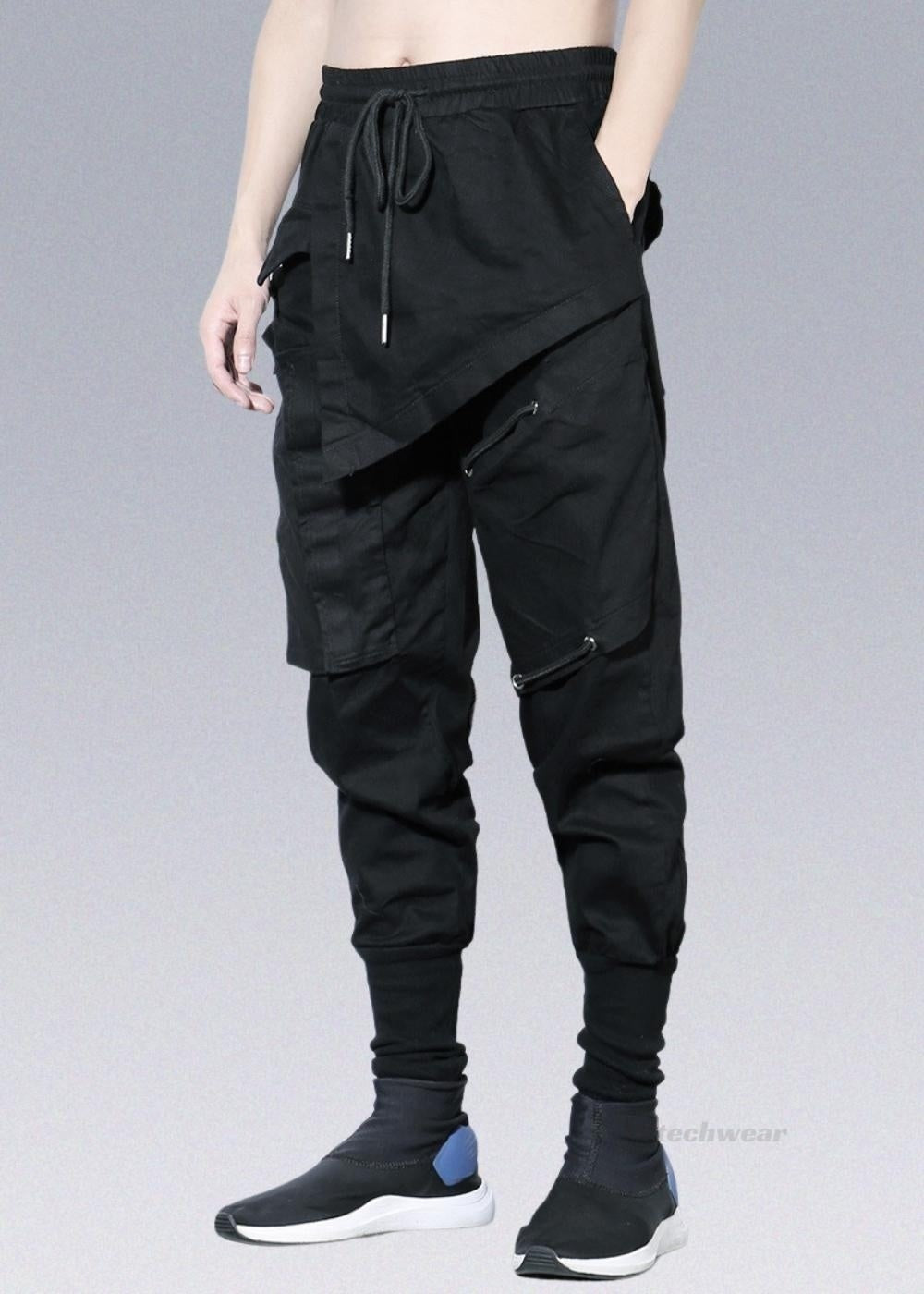 2022 Asymmetrical Tactical Techwear Cargo Vest Women Ribbons