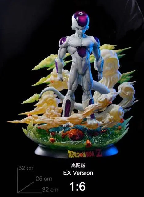 1 4 1 6 Scale Frieza Forth Form Dragon Ball Resin Statue White