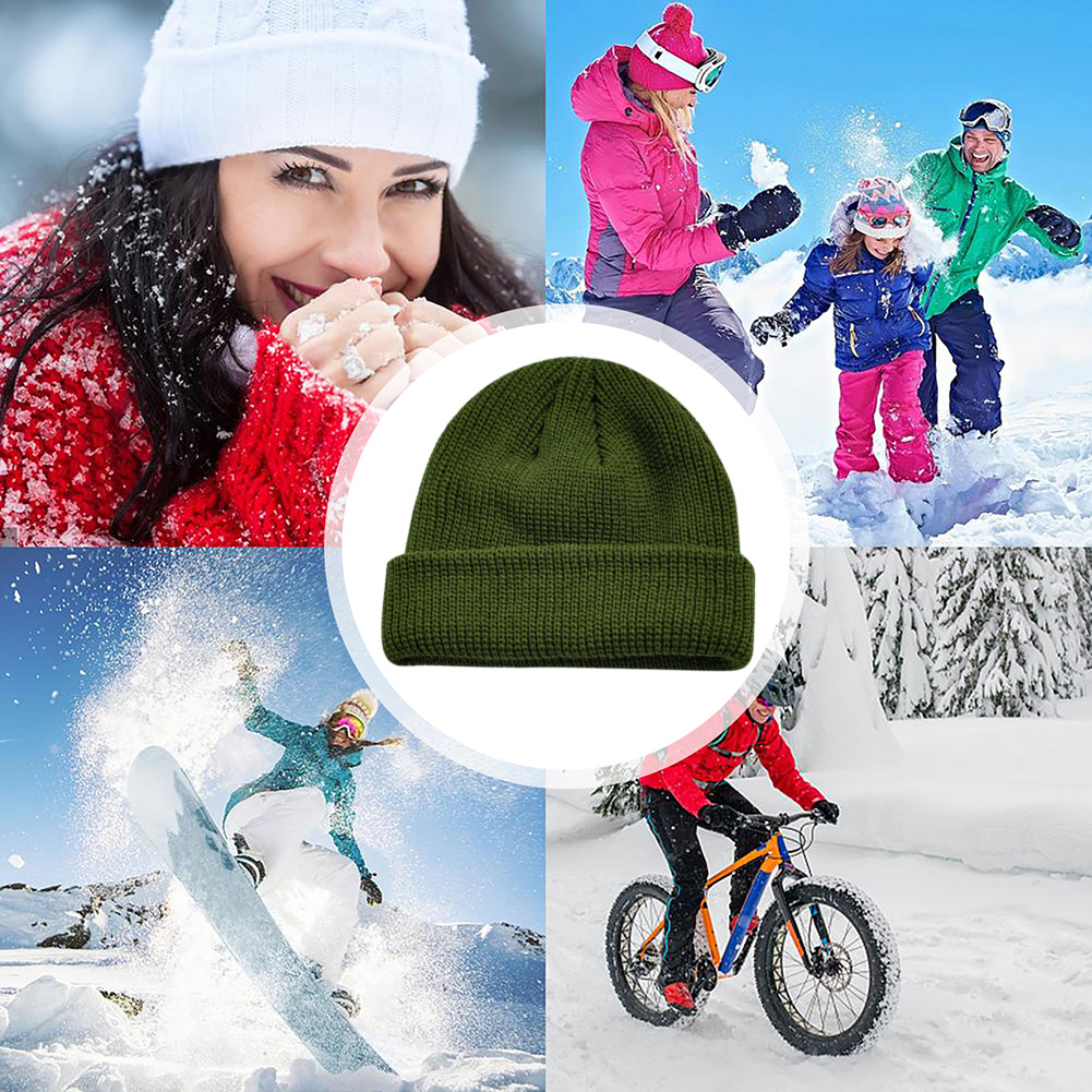 Unisex Winter Warm Knitted Beanie Cap Windproof Brimless Round Skullcap, 501 Original
Unisex Winter Warm Knitted Beanie Cap Windproof Brimless Round Skullcap, 501 Original