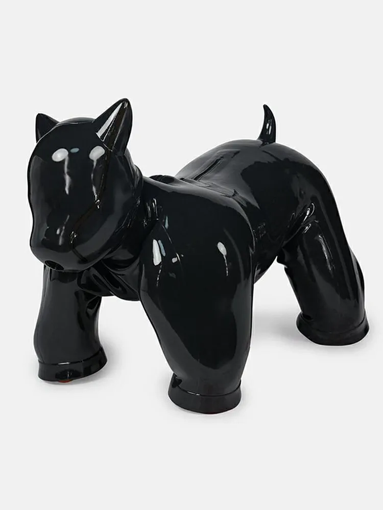 pornhint Pornhint Silicone Whole Bodysuit Dog Clothes Catsuit Fursuit Cosplay Costumes Whole Black Color dominatrix bodysuit latex