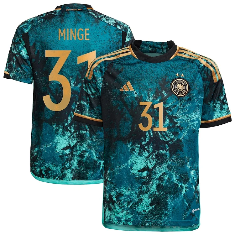 Germany Janina Minge 31 Away Shirt Kit World Cup 2023 - Men Kit