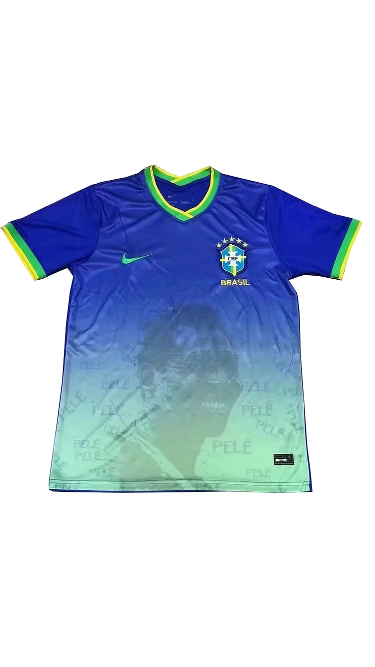 Brazil Pelé Special Limited Edition Shirt Kit - Blue