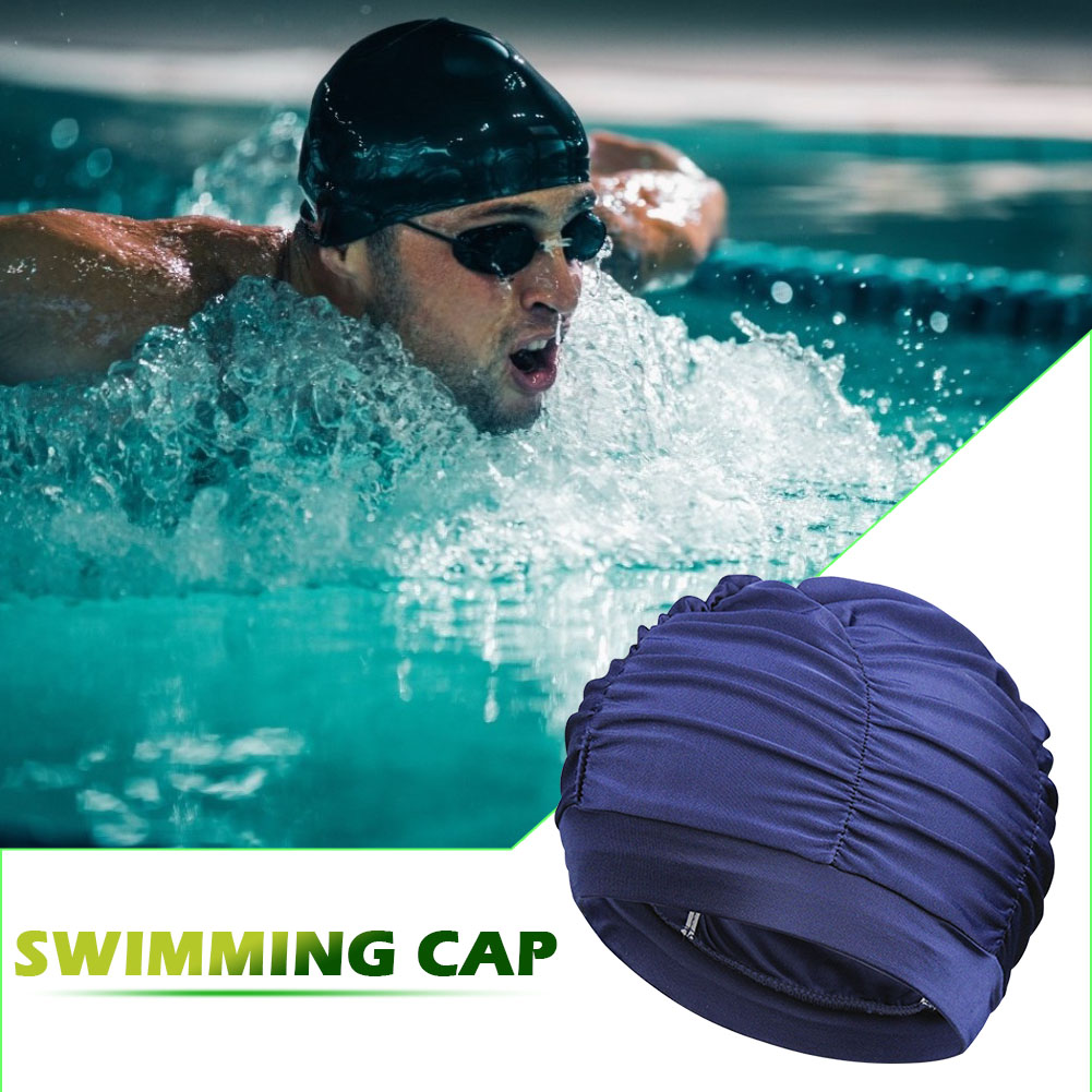 Long Hair Swim Cap Pleated Stretch Elastic Nylon Swimming Cap for Women, Blue, 501 Original
Long Hair Swim Cap Pleated Stretch Elastic Nylon Swimming Cap for Women, Blue, 501 Original