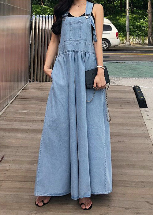 Vintage Paris Blues Patchwork Denim Dress