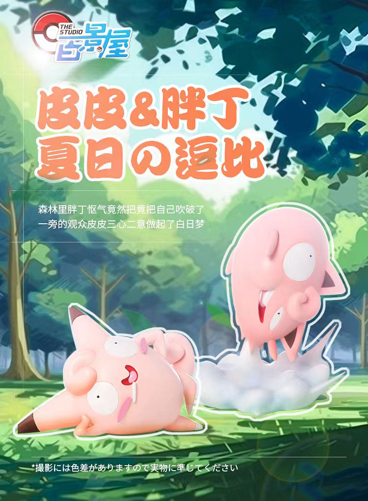Jigglypuff & Clefairy Pokemon Resin Statue The Studio [PreOrder]