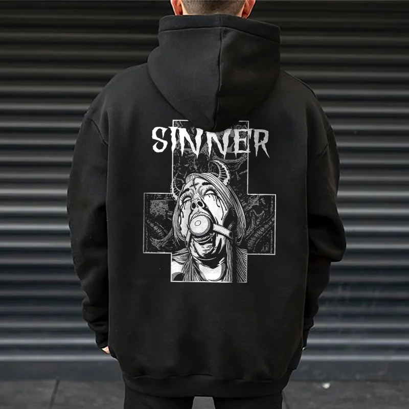 Sinner Printed Men's Hoodie -  