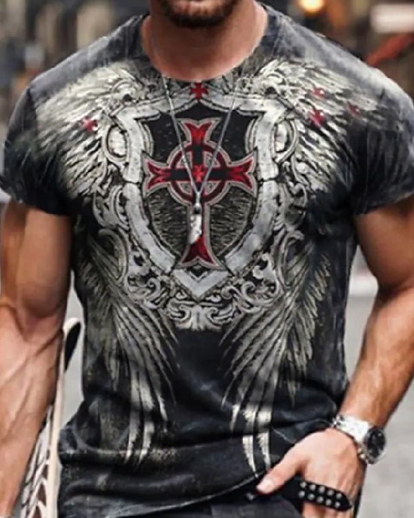 Hot Sale Men's 3D Printed Casual Short Sleeve Printed T-Shirt - Chicaggo