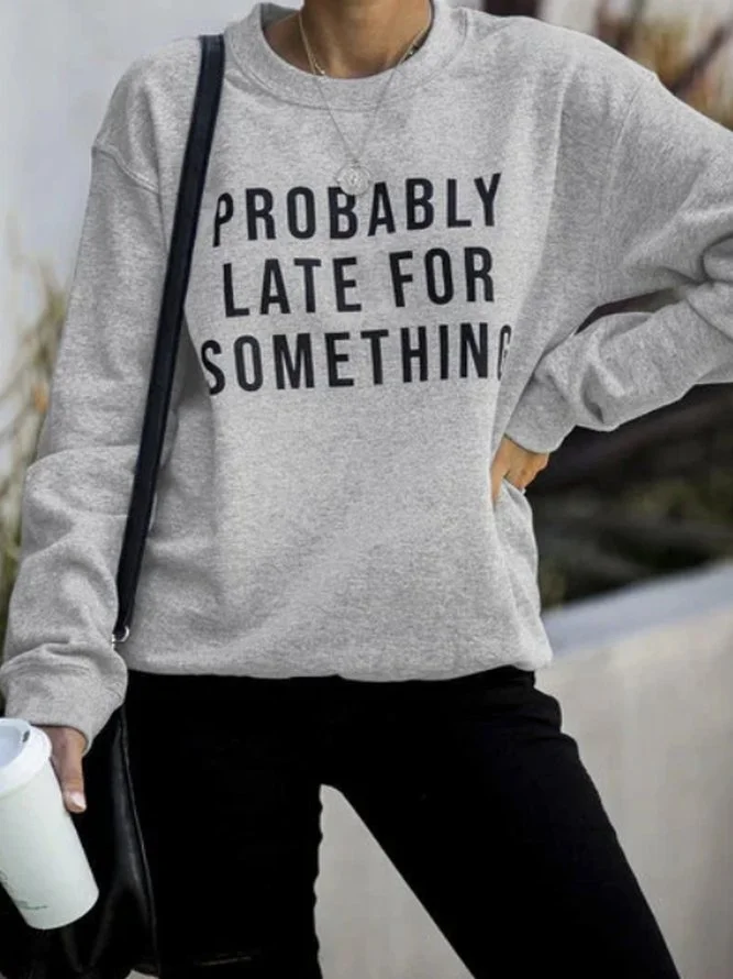 Shift Cotton Casual Sweatshirt Zaesvini