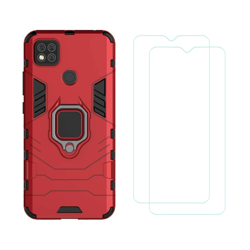 For Xiaomi Redmi 9C Shockproof Case Ring Holder Cover Screen Protector Red, 501 Original
For Xiaomi Redmi 9C Shockproof Case Ring Holder Cover Screen Protector Red, 501 Original