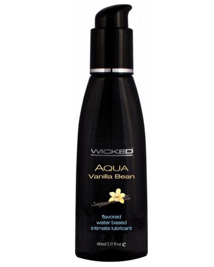 pornhint Pornhint Wicked Aqua Vanilla Bean Flavored Water Based Lubricant 2oz