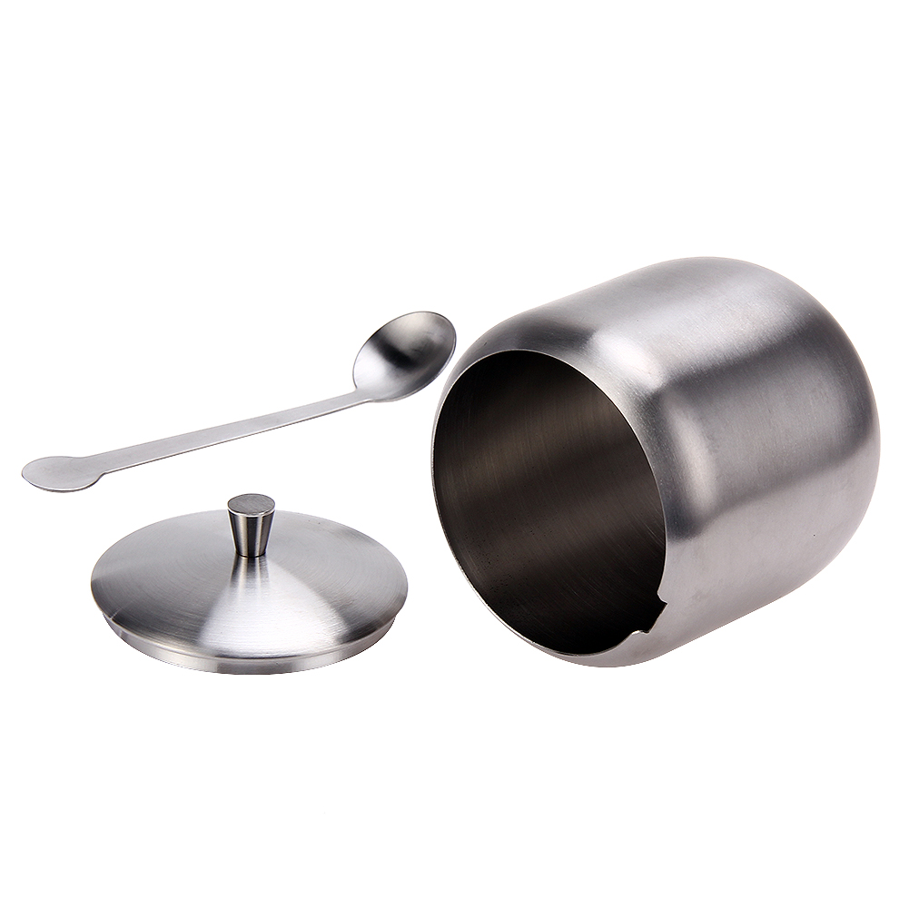 350ML New Stainless Steel Coffee Sugar Bowl Sugar Pot With Spoon Cup Cover, 501 Original
350ML New Stainless Steel Coffee Sugar Bowl Sugar Pot With Spoon Cup Cover, 501 Original