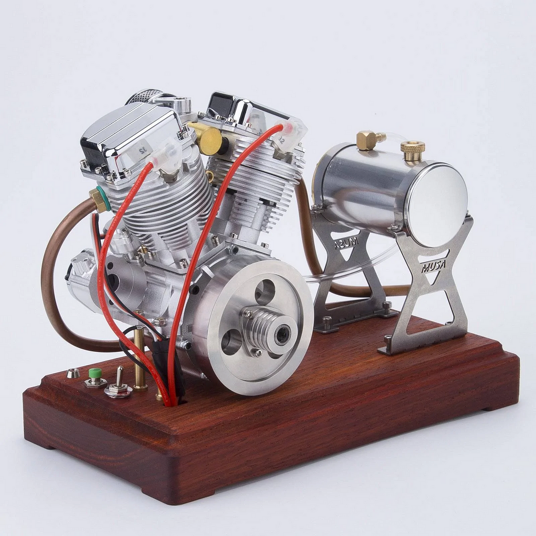 🔥Horký výprodej🔥CISON FG-VT9 9ccm V2 2válcový 4taktní vzduchem chlazený benzínový motocyklový motor se základní sadou vzduchového filtru