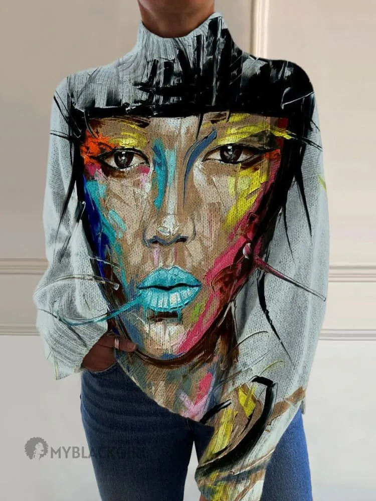 Turtleneck Pullover Sweater-1