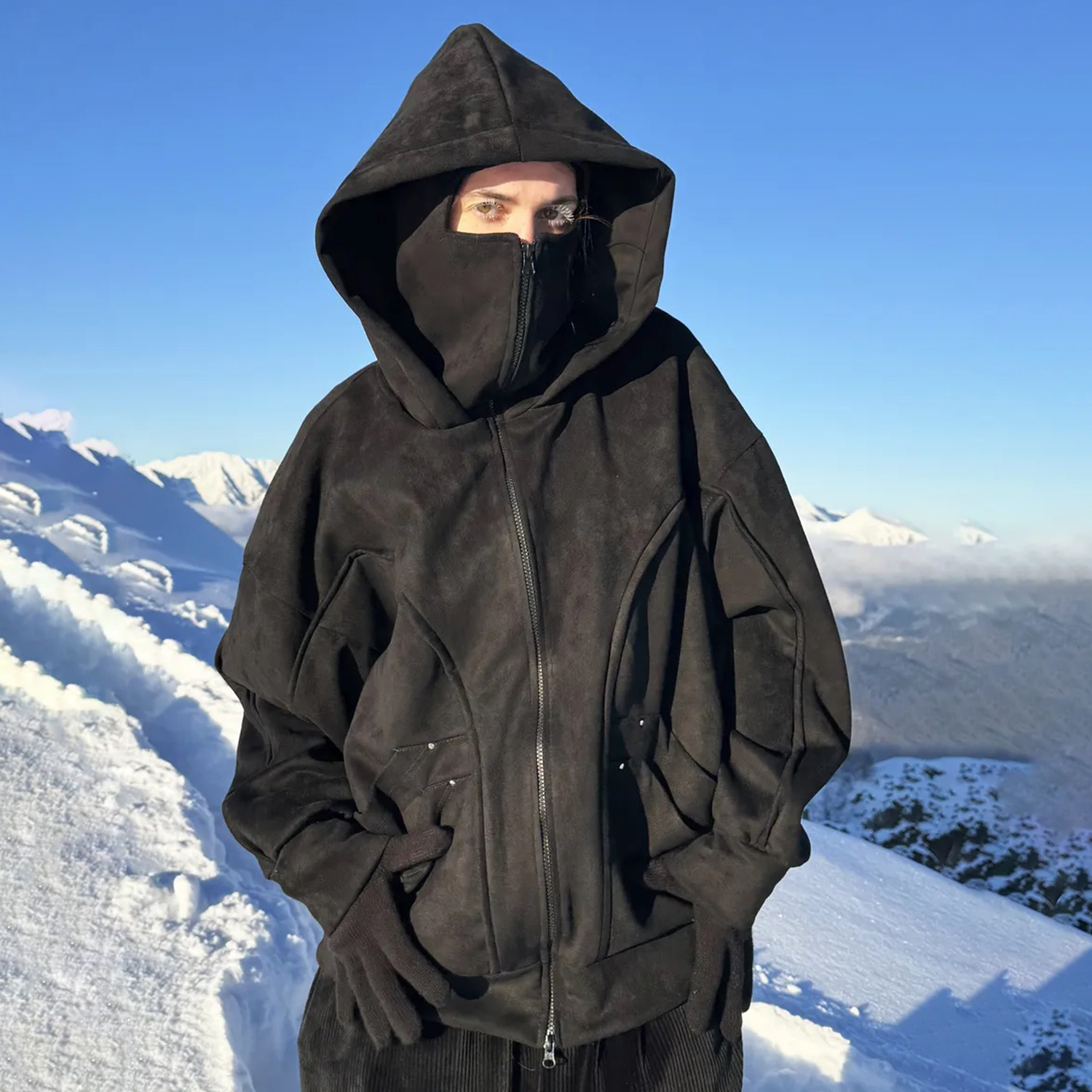 Outdoor Casual Warm Zip-up Hoodie