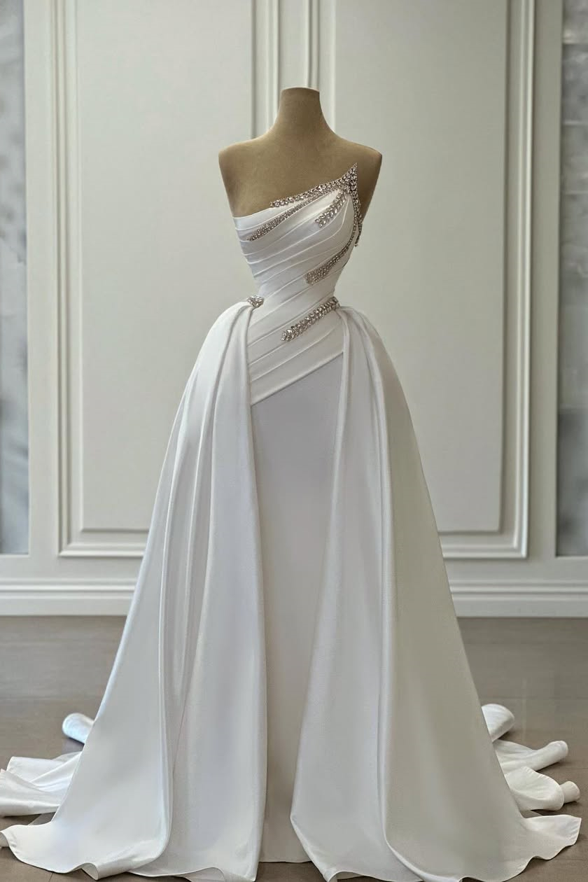chinese dress ladies Glamorous Satin Mermaid Wedding Skirt – Sleek & Timeless Bridal Style –  Haus of Lace main image 0