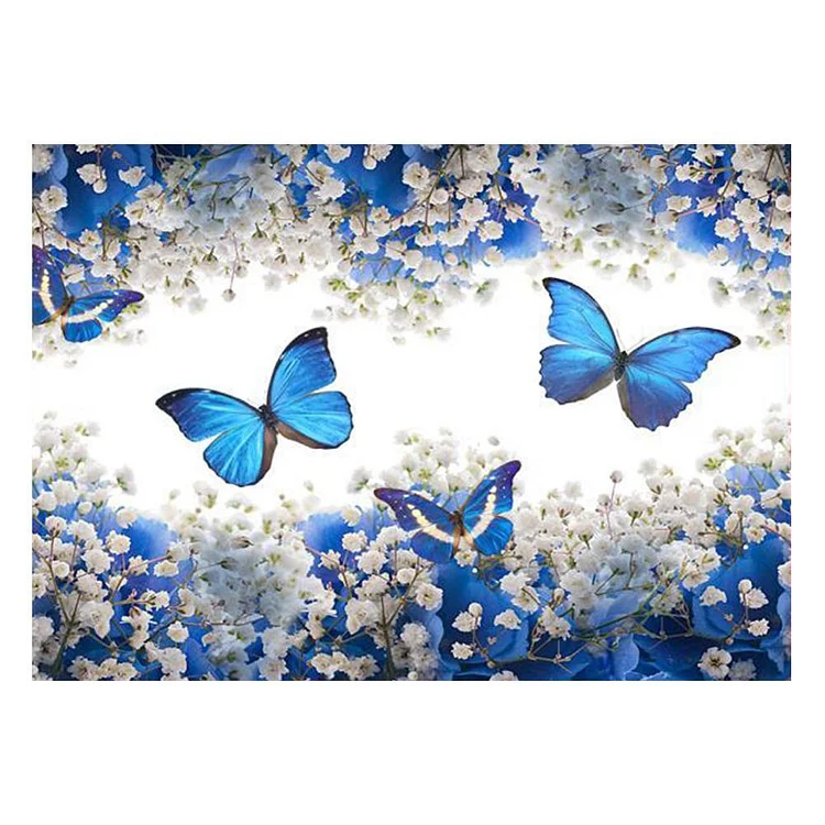 Butterfly Set A Round Part Drill Diamond Painting 30X40CM(Canvas) gbfke