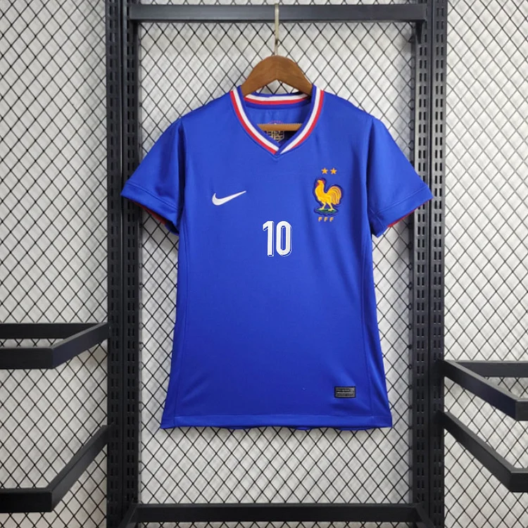 2024-25 Women's France Home CAMAVINGA  GRIEZMANN GIROUD MBAPPE DEMBELE T. HERNANDEZ Football jersey