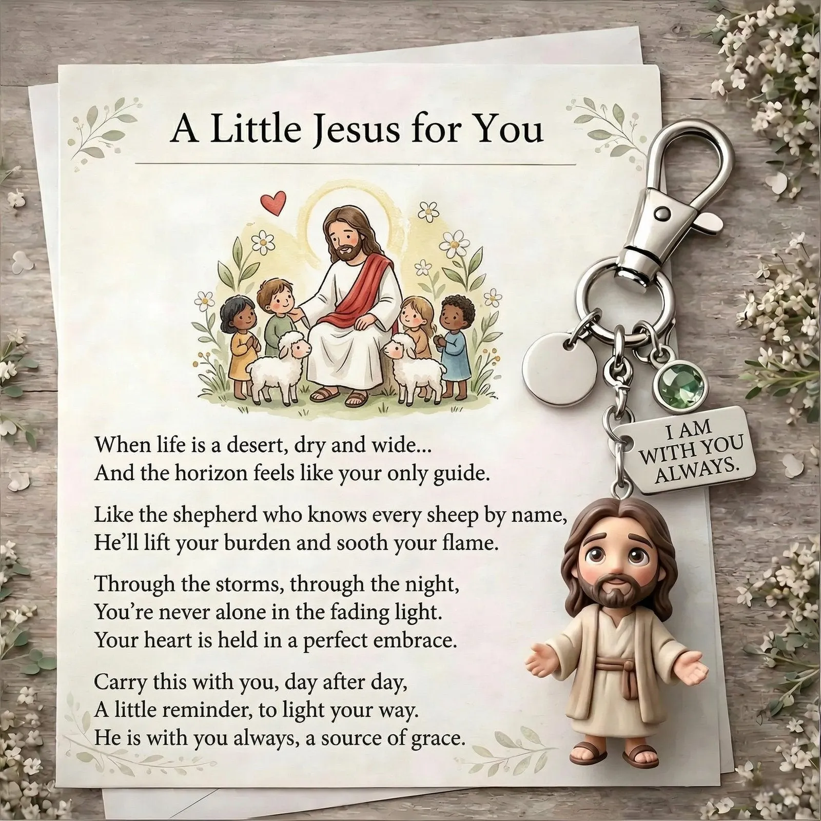 A Little Keychain for You-Comforting Pocket Reminder Keychain