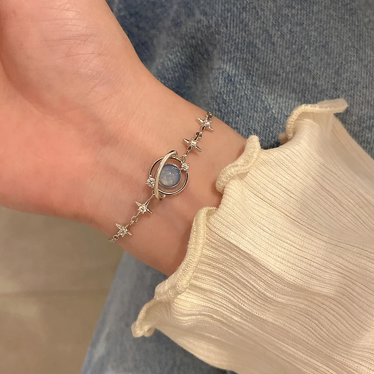 Delicate Starlight Zircon Opal Bracelet