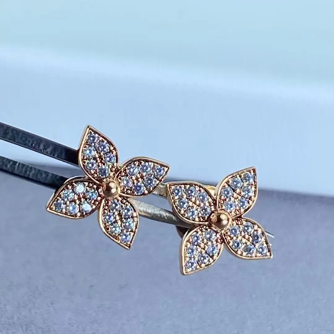 Louis Vuitton Diamond Flower Stud Earrings