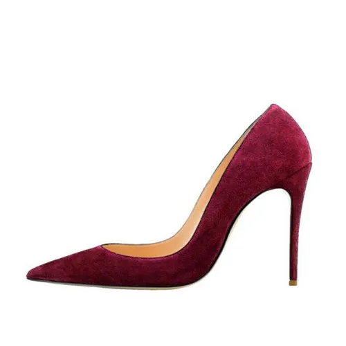 VCshoes Wine Red 12 Cm Extreme High Heels Pointed Toe Shallow Women Shoes Women Pumps Wedding Party Woman Shoes RM003
