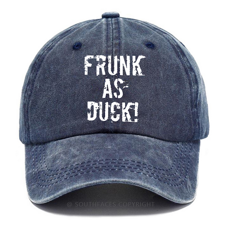 Frunk As Duck Funny Drunk Print Hats