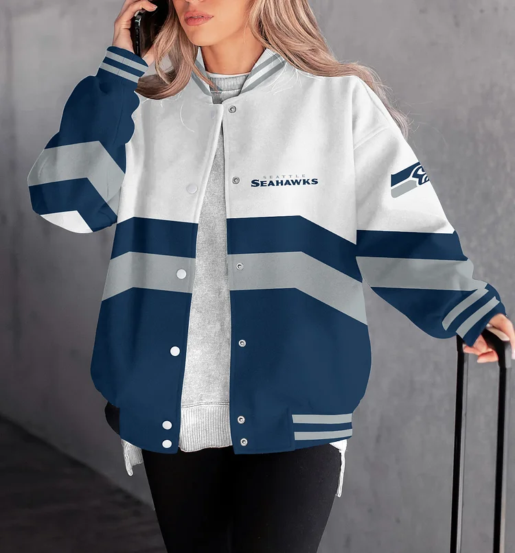 Seattle Seahawks Women Limited Edition Full-Snap Casual Jacket