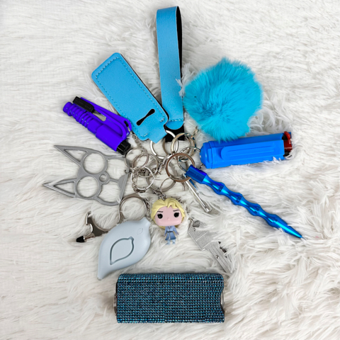 Frozen (Elsa) Self Defense Keychain with LIMITED FREEBIE Frozen (Elsa)  Figure & Keychain (MUST BUY)