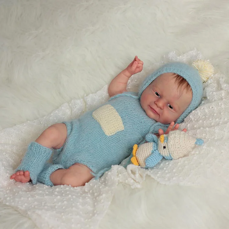  [New]20'' Reborn Toddler Baby Doll Boy with Painted Hair Named Xufla - Reborndollsshop®-Reborndollsshop®