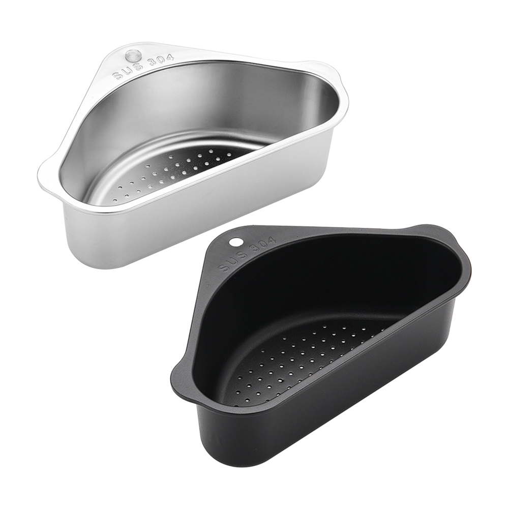 Stainless Steel Triangular Drain Basket Holder Kitchen Sink Filter Shelf, Silver, 501 Original
Stainless Steel Triangular Drain Basket Holder Kitchen Sink Filter Shelf, Silver, 501 Original