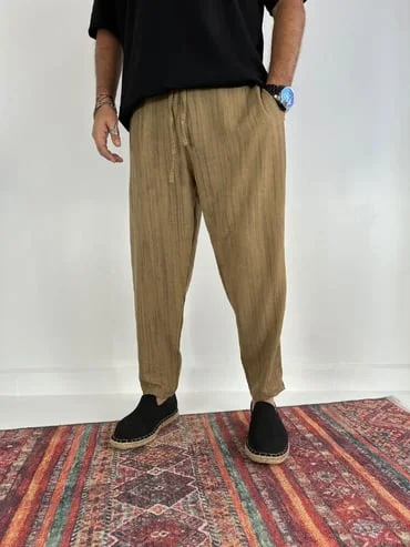 Men's Elastic Casual 9/10 Pants
