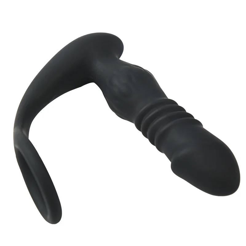 3-in-1 Thrusting Tapping Vibrating Prostate Massager & Cock Ring Rosetoy Official