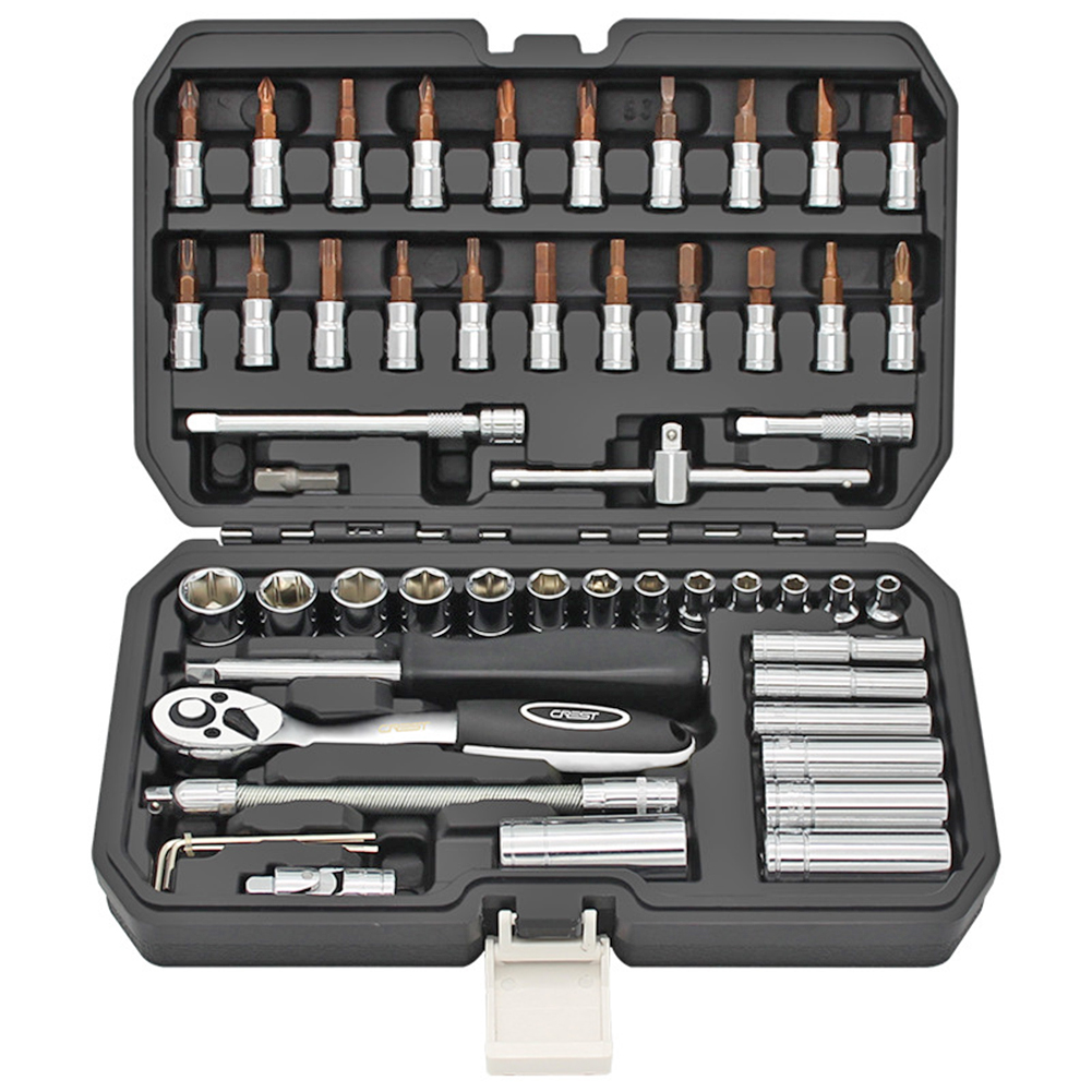 53pcs Auto Car Repair Tool Ratchet Quick Wrench Multi-functional Spanner, 501 Original
53pcs Auto Car Repair Tool Ratchet Quick Wrench Multi-functional Spanner, 501 Original