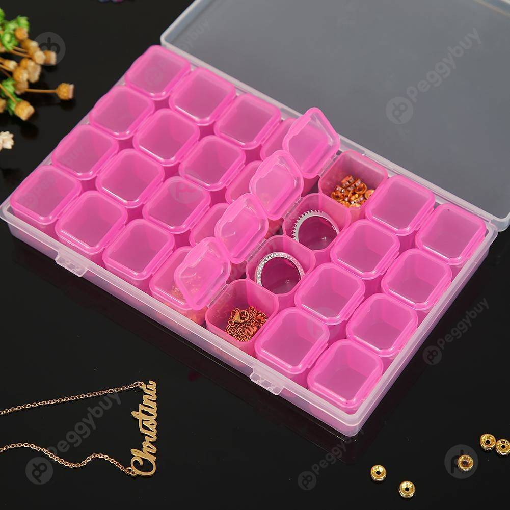 28 Grids Jewelry Box Diamond Embroidery Crystal Bead Organizer Storage Case, 501 Original
28 Grids Jewelry Box Diamond Embroidery Crystal Bead Organizer Storage Case, 501 Original