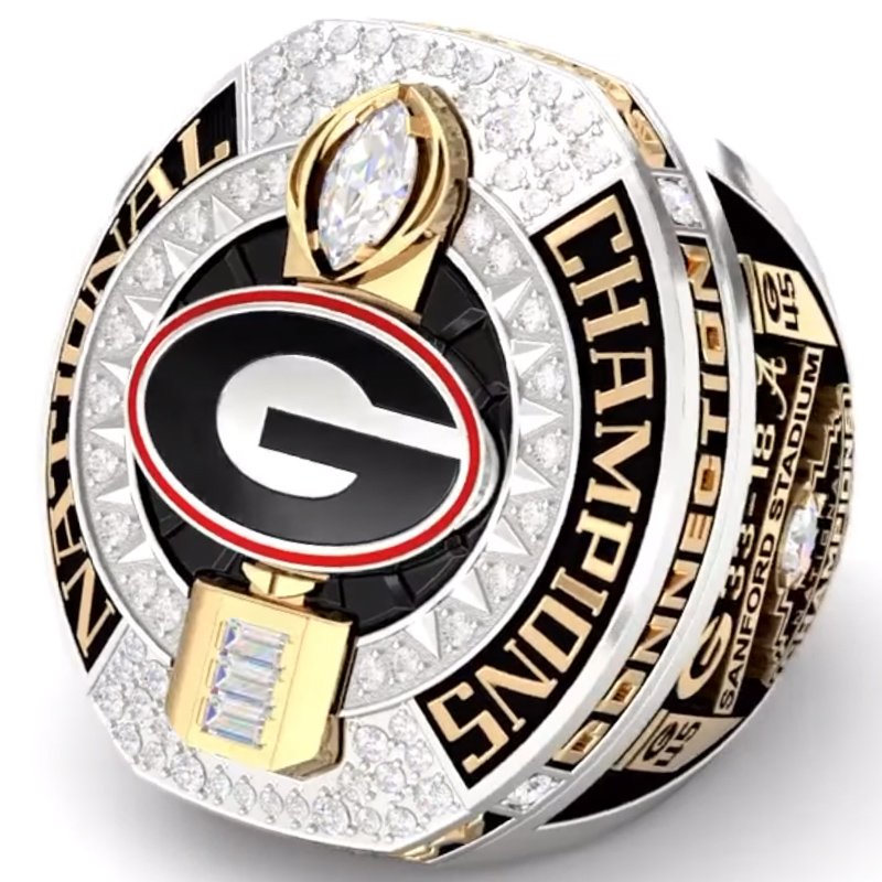 Georgia bulldogs hot sale championship rings