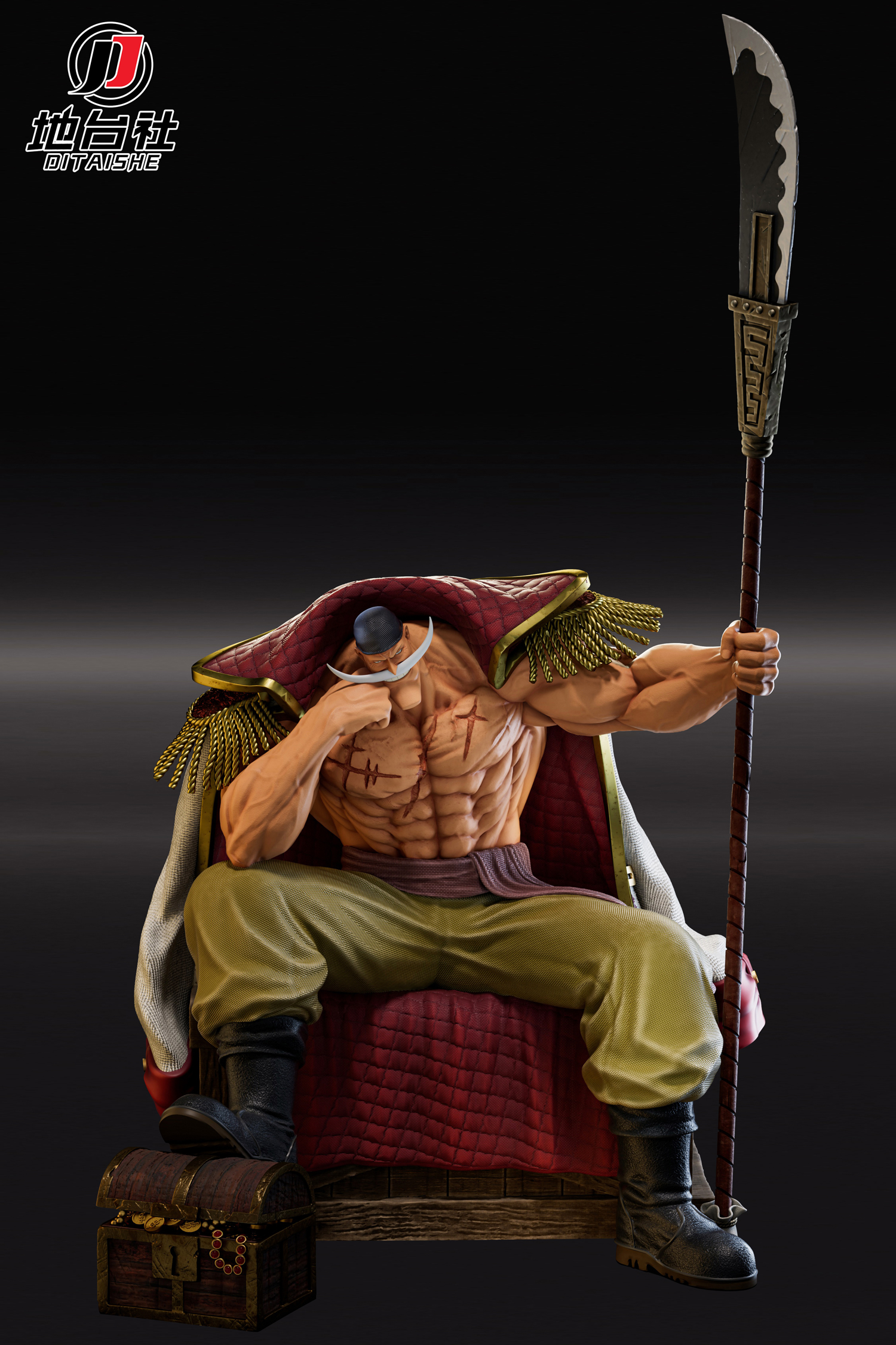 Big & Small Scale Whitebeard Edward Newgate ONE PIECE Resin Statue