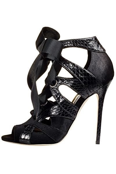 Black Strappy Sandals Lace up Python Stiletto Heels |FSJ Shoes