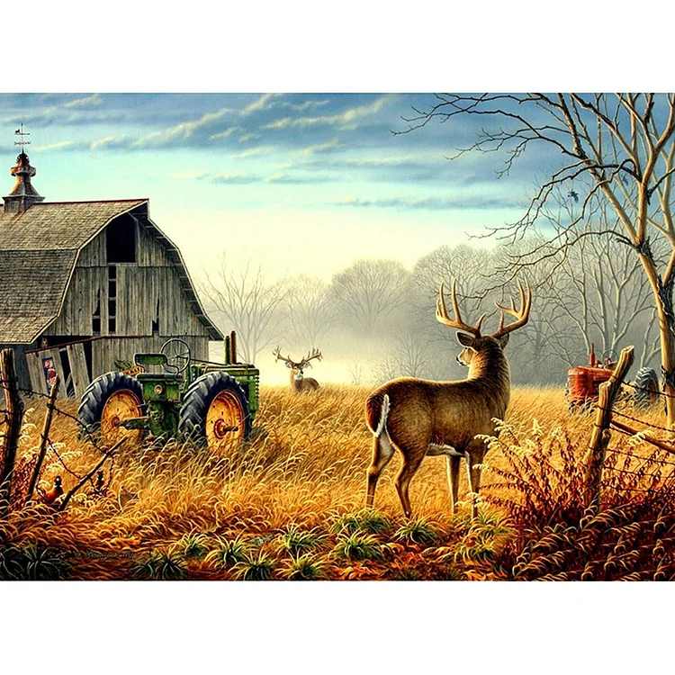 Deer Full Drill Diamond Painting 40X30CM(Canvas) gbfke