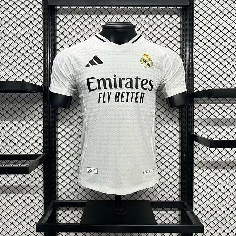 Real Madrid 2024-25 Home Jersey Player Version Mbappe Modric Vini Jr 