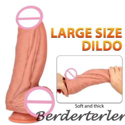 pornhint Pornhint XXL Realistic Dildo Soft Silicone Huge Penis Suction Cup Strapon Thick Dick Toys