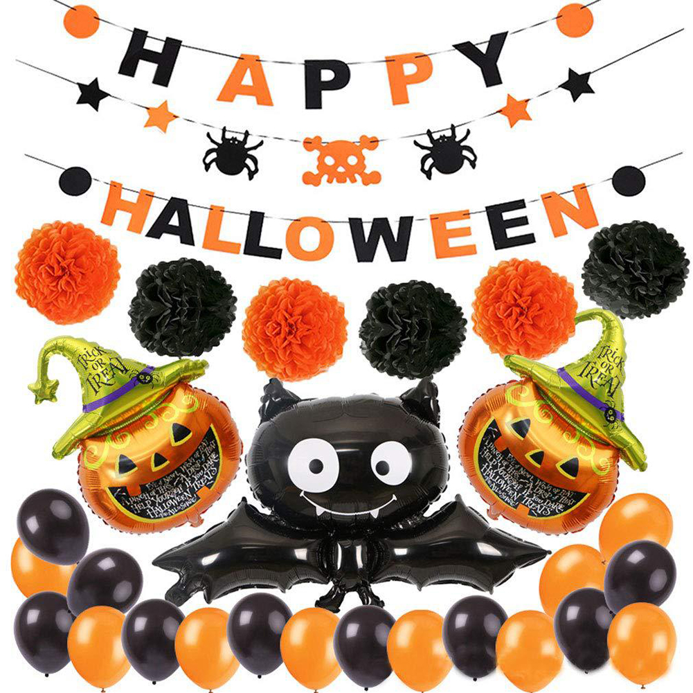 Halloween Foil Balloon Banner Inflatable Pumpkin Party Globos Decor Set, 501 Original
Halloween Foil Balloon Banner Inflatable Pumpkin Party Globos Decor Set, 501 Original